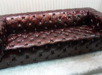 Sofa Chesterfield 3 Seater Luxury Couch Brown Sofas Leather Sofa 250cm